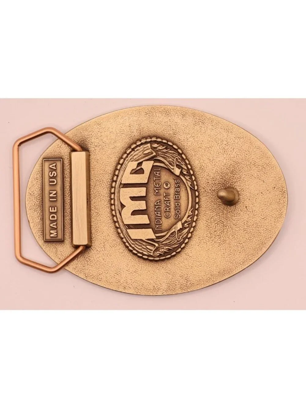 Largemouth Bass Western Frame Brass Buckle - Unique Metal Craft Accessory